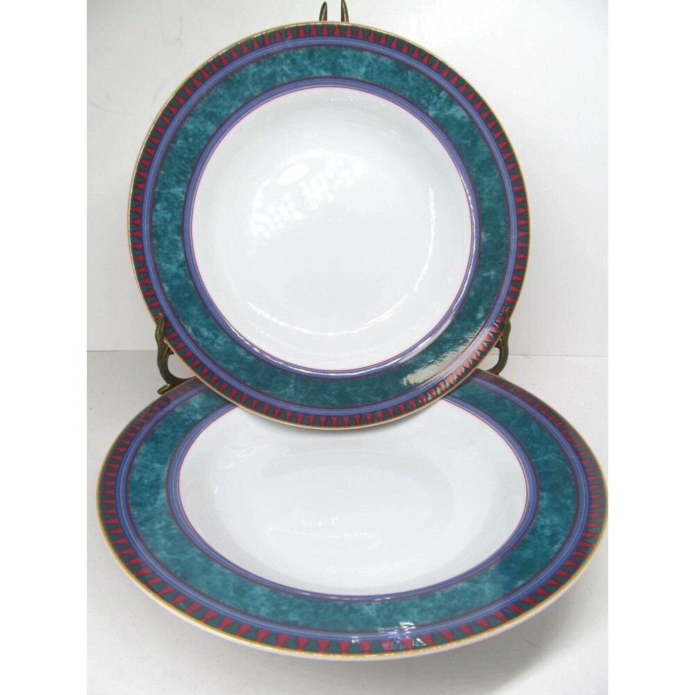 Mikasa California La Scala 8.5" Rimmed Soup Bowls Set Of 2